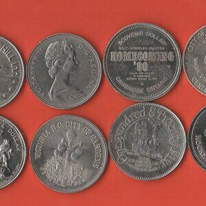 CANADA TRADE DOLLAR SOUVENIR DOLLARS 1970'S - 1980'S